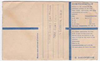 Great Britain South Lambeth to Cheadle 1968 Registered Cover