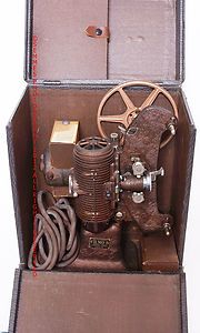 Bell Howell Vintage 8mm Movie Projector wood case with metal corners 