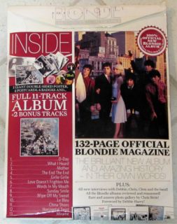 Blondie Limited Edition Exclusive CD Pack Giant Poster Pin Badge LP 