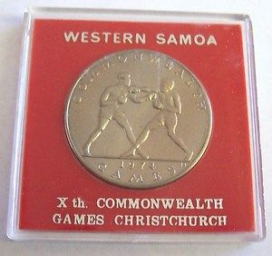 Western Samoa XTH Commonwealth Games Christchurch 1974 $1 Uncirculated 