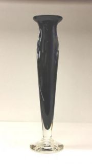   Hand Blown Art Glass Bud Flower Vase 14 5 Tall and Signed