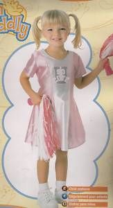 Cheerleader Costume Toddler 2T 4T Halloween Pink Girl Dress Dressup 