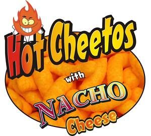 Concession Sign Decal 12 Cheetos with Nacho Cheese