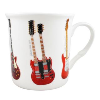 fine bone china guitar mug gibson les paul ibanez