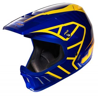 JT Racing Evo Helmet   Blue/Orange 2013  オンラインでお 