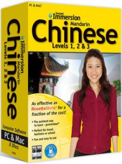 Instant Immersion Mandarin Chinese, Levels 1, 2 & 3 Cover