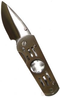 Cigar Cutter Pocket Knife and All Stainless Steel for The Stogie 