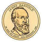 Presidential GOLD dollar $ JAMES A. GARFIELD Fresh ROLL P MINT