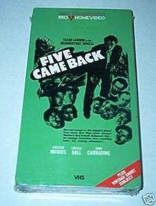 Five Came Back New VHS Lucille Ball Chester Morris
