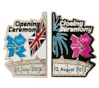 2012 Olympics Official Opening&Closing Ceremony Pin Set —