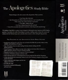New Black Genuine Leather The Apologetics Study Bible Holman CSB HCSB
