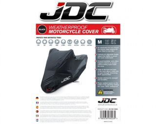 JDC Motorcycle Cover Black 100 Waterproof Large