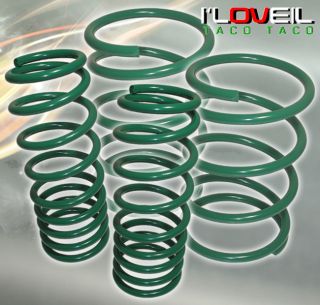 2001 2005 Honda Civic 2dr 4DR DX LX EX JDM lowering Spring Green Coupe