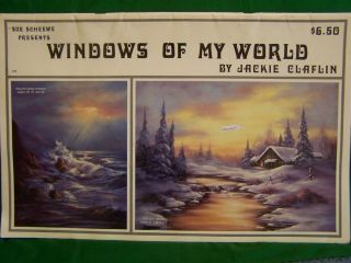 WINDOWS OF MY WORLD V1 BY JACKIE CLAFLIN 1987 SCHEEWE OIL LANDSCAPES