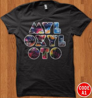 COLDPLAY Chris Martin Mylo Xyloto Rock Band Tour T Shirt Tee All Size