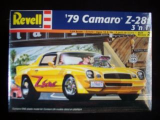  Monogram 1979 Chevy Camaro Z 28 3 in 1 Model Car Kit   Factory Sealed