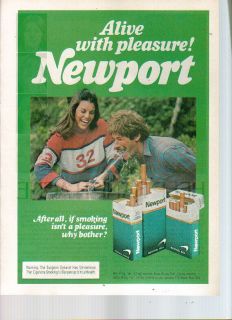 1979 Print Ad Newport Cigarettes Alive with Pleasure