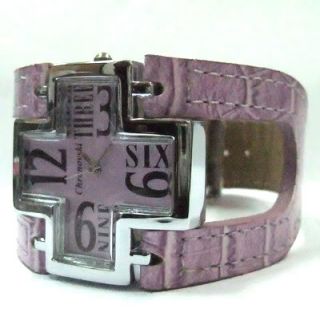 Purple RARE Men Lady Chronovski Cross Watches ROG519