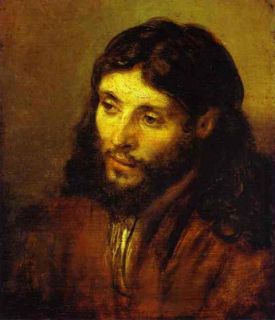 Head of Christ by Rembrandt Tender Canvas of Jesus
