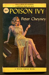 POISON IVY by Peter Cheyney  1947 White Circle Book 1st Printing