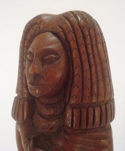 Clarence Stringfield Carved Woman Sculpture Tennessee Folk Outsider