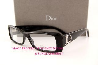New Christian Dior CD Eyeglasses Frame 3136 807 Black