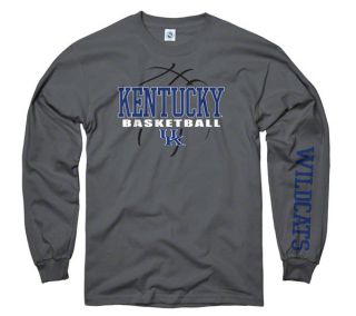 Kentucky Wildcats Charcoal Primer Basketball Long Sleeve T Shirt