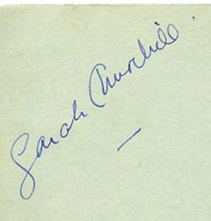 GEORGE FORMBY & SARAH CHURCHILL VINTAGE 1940 SIGNED BRITISH ALBUM PAGE