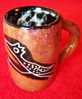 Vintage Mana Peyote Way Church Pottery Road Runner Mug Special Run 5