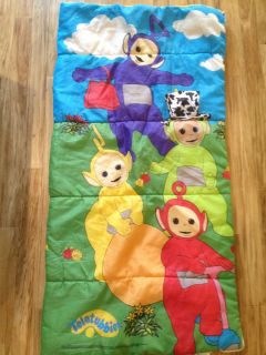 Teletubbies Child Kid Size Sleeping Bag Character Bedding Made in USA