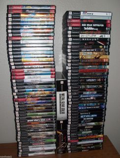 AWESOME LOT OF 99 PLAYSTATION 2 GAMES PS2 MUST SEE LIST TO APPRECIATE