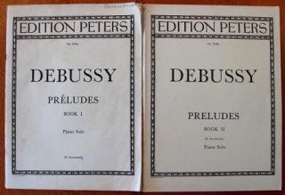 Preludes by Debussy Book 1 2 Piano Solo Edition Peters
