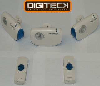 A8 Wireless Doorbell Triple Chimes 2X Bell Push Kit