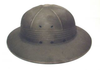 US Navy USN Green Pith Helmet Post WWII Circa 1950s 1960S