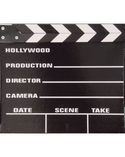  movie director. This Large Movie Clapper Board measures 10 1/2 x 12