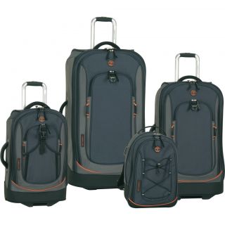 Timberland Claremont Navy Black 4 Piece Luggage Set $1360 Value New