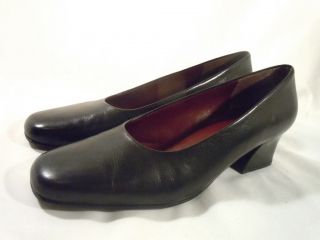 Womens Shoes Naturalizer Clava Black Leather Pumps Dress High Heels 8