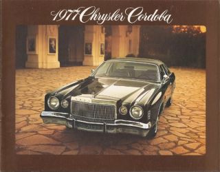 1977 77 Chrysler Cordoba Original Sales Brochure Mint