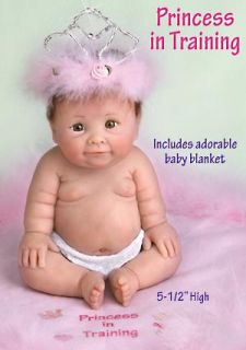 Princess in Training 5inch Resin Chubby Baby Girl Figurine Gift w