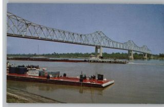 Postcard Mississippi Arkansas Bridge Clarksdale MS