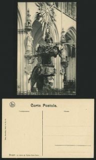 Belgium Old Postcard BRUGES Notre Dame Church   PULPIT