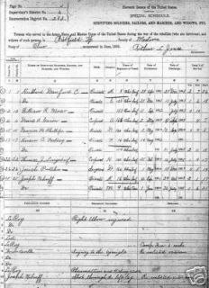 1890 Civil War Census Clearfield County Pennsylvania