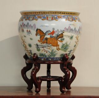 14 Chinese Porcelain Planter Jardiniere Fish Bowl B009