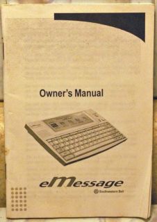 Cidco Emessage Southwestern Bell Owners Manual