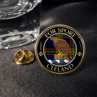 Cleland Scottish Clan Crest Lapel Pin Badge Gift