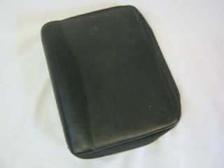  Leather Zippered Spacemaker Classic Binder Planner Black SKU118