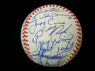 1998 Kansas City Royals Team Signed Baseball w/Johnny Damon