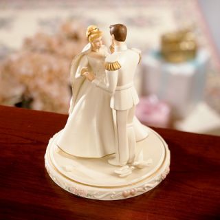 Lenox Disney Cinderellas Wedding Cake Topper NIB COA