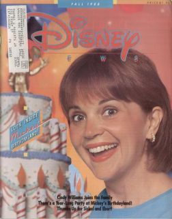 Disney News Magazine Fall 1988 Cindy Williams