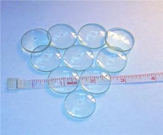 Tiny Glass Circle for Jewelry Charm Earring Size